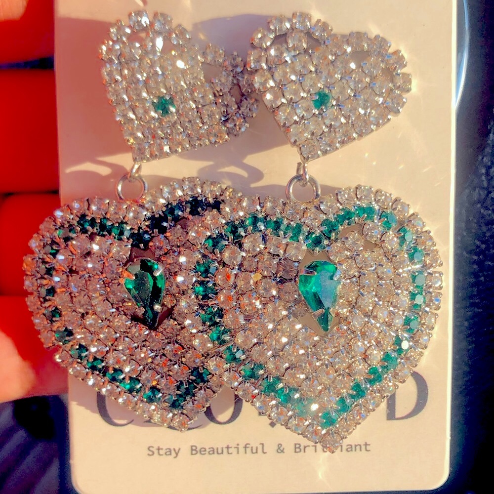 Green GLAM earrings